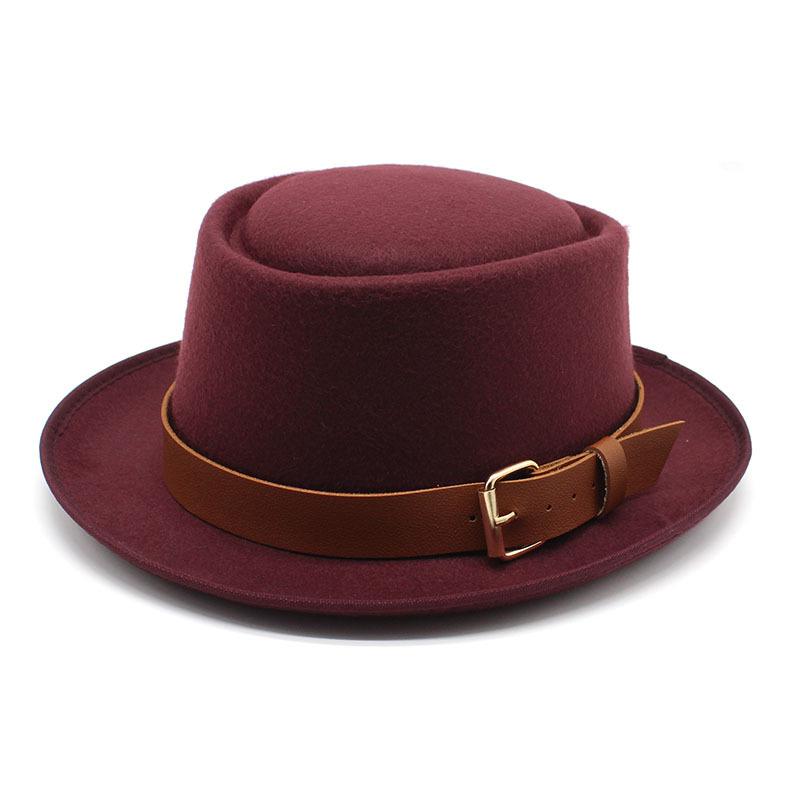 Hat Female, Dome Wool Hat, Men'S British Jazz Hat, Retro Top Hat, Women'S Trendy Hat