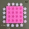 Blumen Kirschblüten Silikonformen DIY Fondant Kuchen Dekorationswerkzeuge Harz Ton Schokoladenformen Küchen Backform
