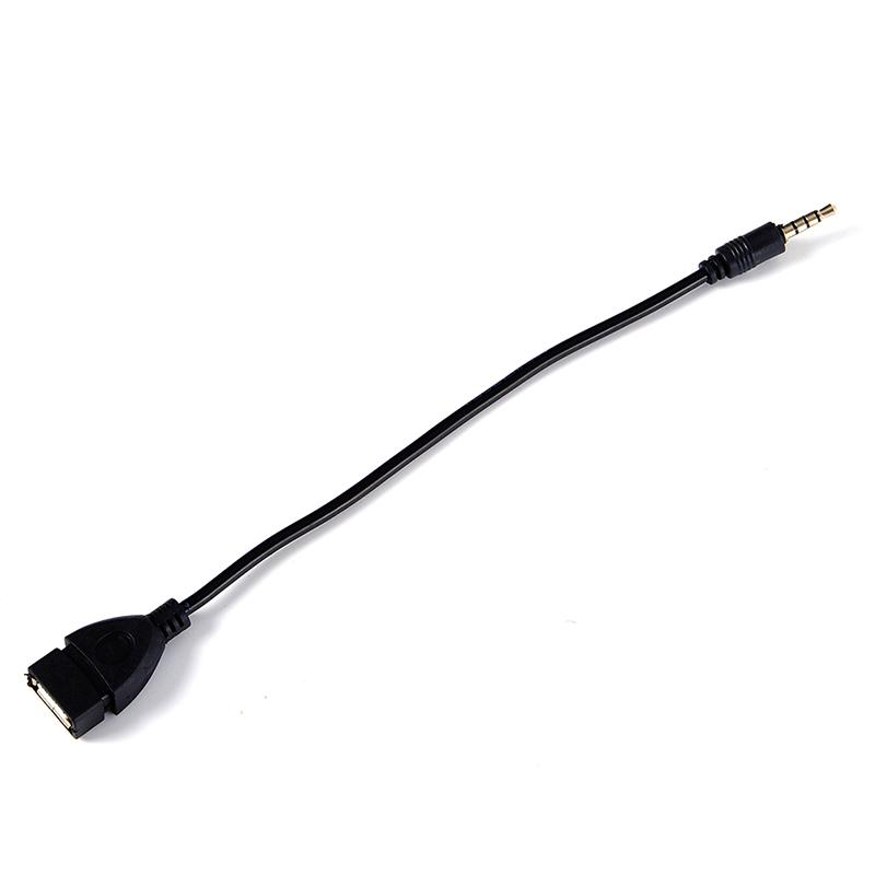 0.2 M 3.5Mm Male Audio Aux Jack To Usb 2.0 Type A Female Otg Converter Plug