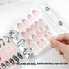 Nail Art Transparent Swatch Board: Portable, Dustproof, Loose-leaf Display Book with Double Buckle for Wearable Nails.