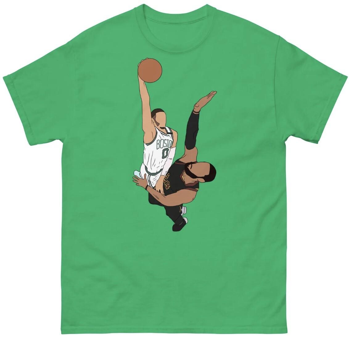 Jayson Tatum Dunks on LeBron T-shirt XXXXL