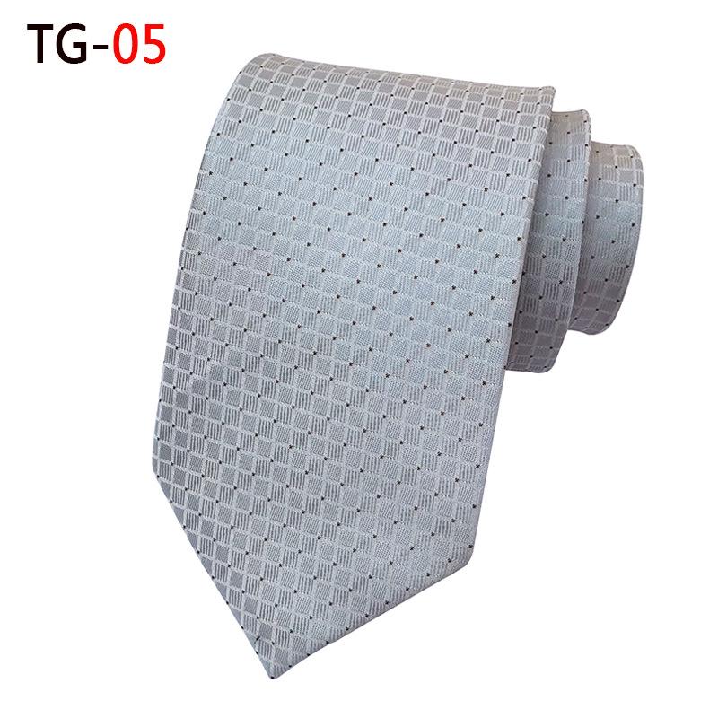 Men's Multi-Color Plaid Polka Dot Tie - Versatile for Formal & Casual Wear