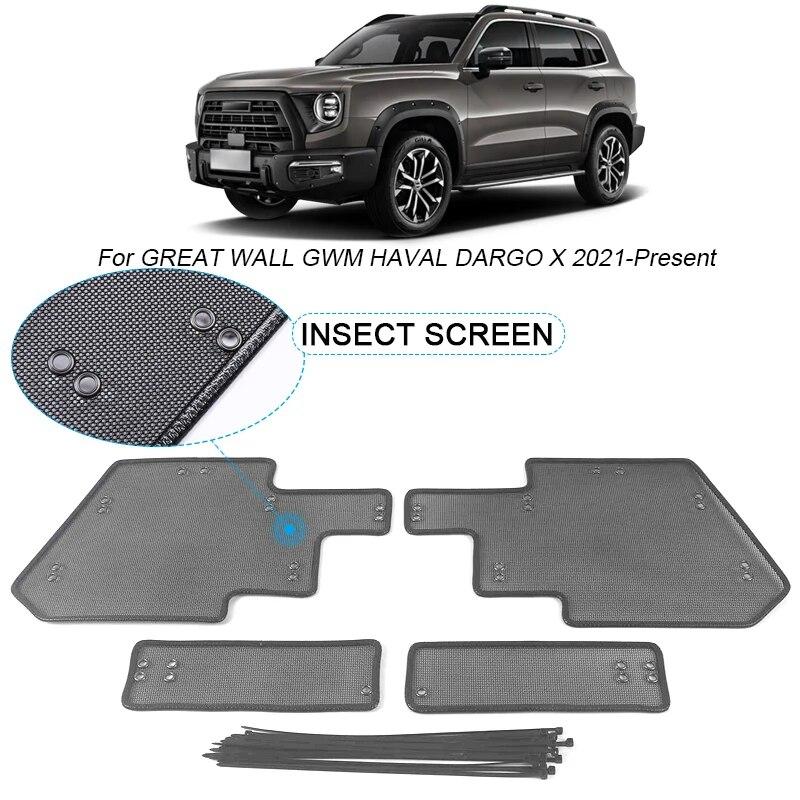 Ochranný kryt vstupu vzduchu do auta odolný proti hmyzu Airin Insert Net Ventil Racing Grill Filter pro GREAT WALL GWM HAVAL Dargo X 2021-2025