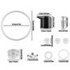 Essential Pressure Cooker Replacement Parts Set Plastic Texture Sealing Rings Float Valves Suitable for 8QT Models