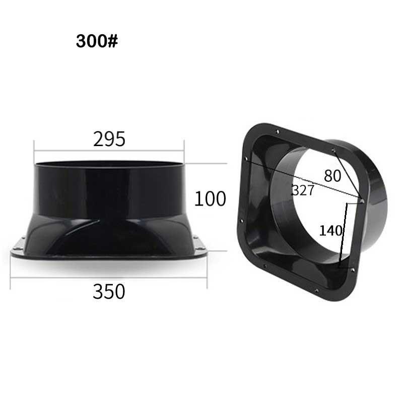 Lüftungskanal-Verbindungsstücke für Bad und Küche (100–300 mm Durchmesser)