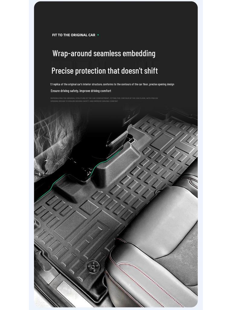 Compatible with Jetour Traveler/Shanhai T2 (23-26 Models) - TPE Car Floor and Trunk Mats.