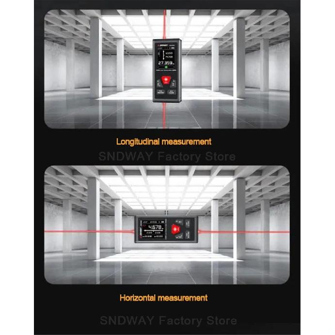 SNDWAY SW DR60 DR100 DG60 DG100 Laser Distance Meter Bidirectional Laser Tape Measure Two Way Electronic Level Range Finder