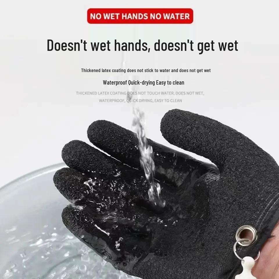 Newcomer Exclusive: Men's Waterproof, Anti-Puncture, Cut-Resistant Fishing Gloves - Non-Slip