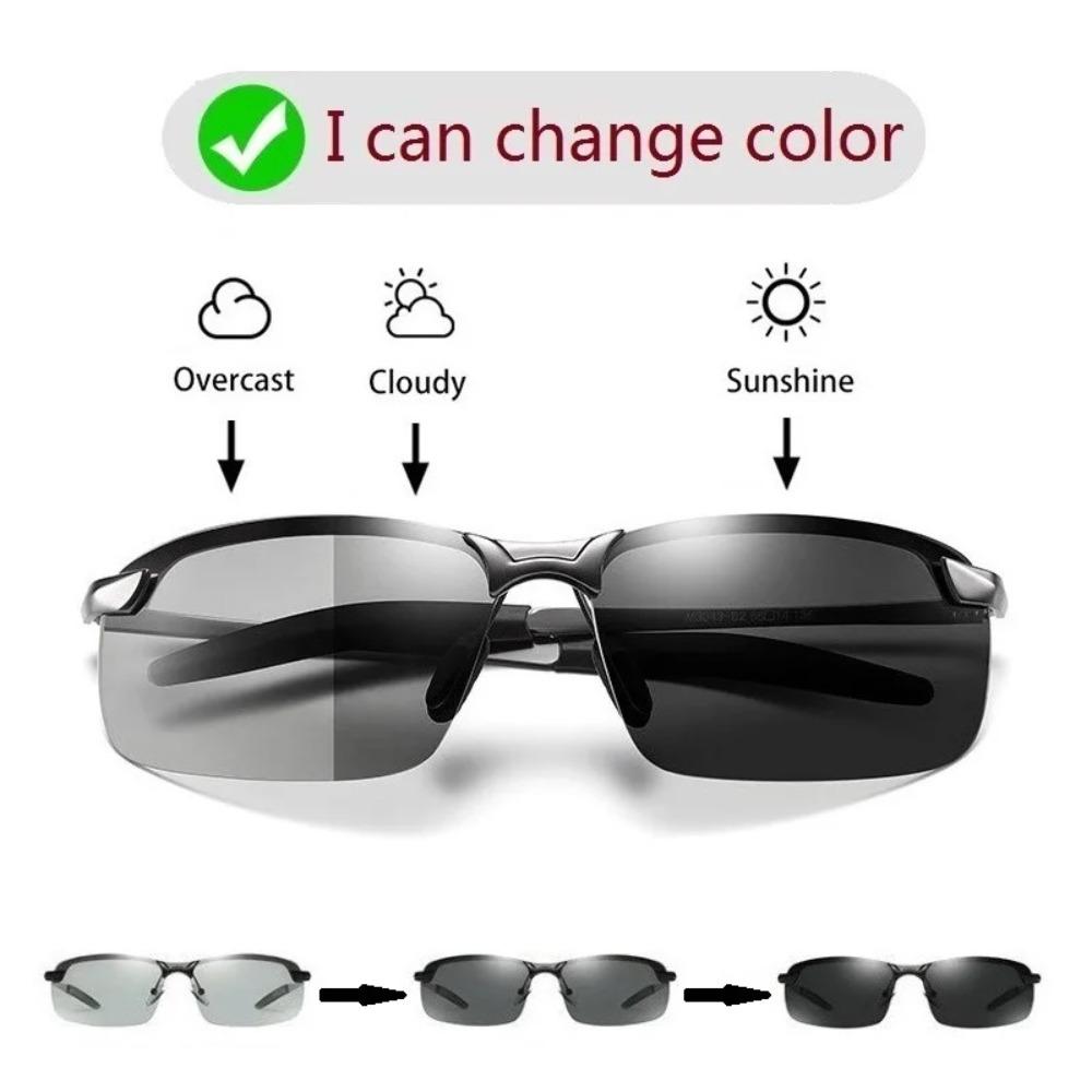 KKJOY Photochromic Polarized Sunglasses UV400 - Day Night Vision Driving Fishing Chameleon Eyewear