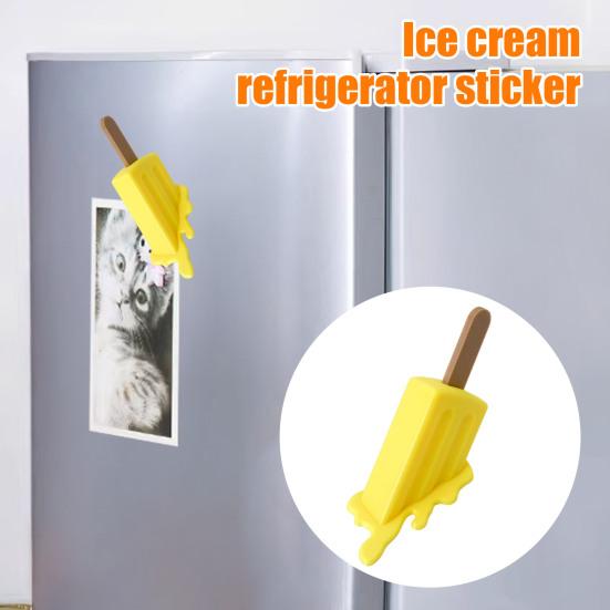 Melting Ice Cream Fridge Magnet DIY Fridge 3D Ice Stick Office Kitchen Locker Magnetic Decoration