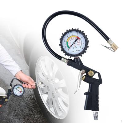 Tire Pressure Gauge with Inflator Accurate Premium Multifunctional Measurement Tool Easy Read High