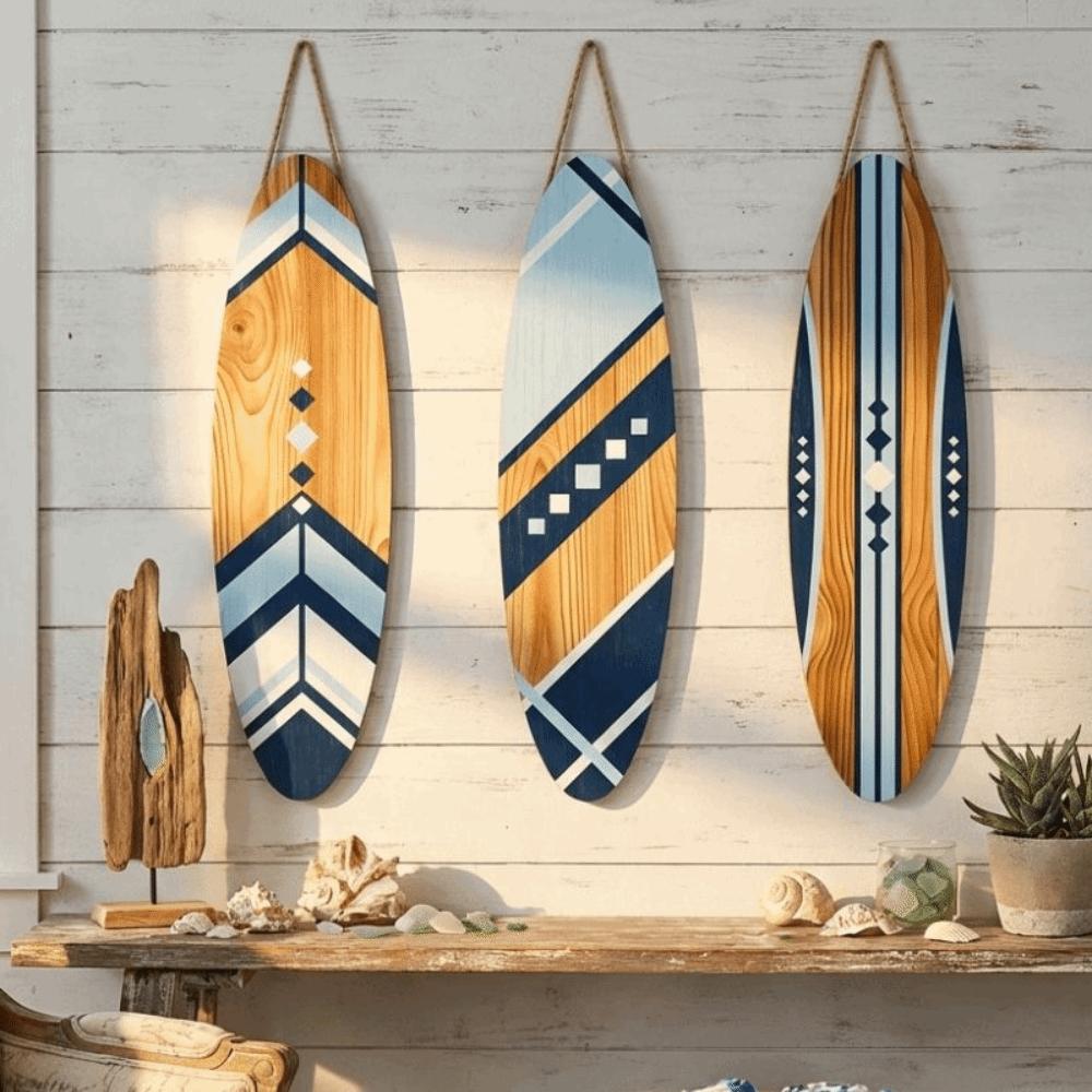 with Hook Surfboard Wall Decor Hawaiian Theme Surfboard Hanging Ornament  Beach Style
