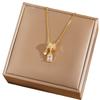 Fringe Square Necklace Sweet And Edgy Pendant Micro-Set Zircon Collarbone Chain Minimalist Design High-End Look
