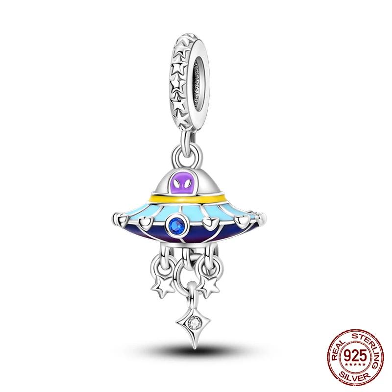 100% Copper Colorful Rubik'S Cube Butterfly Cat Peacock Daisy Charm Beads Fit Original Bracelet Diy Jewelry