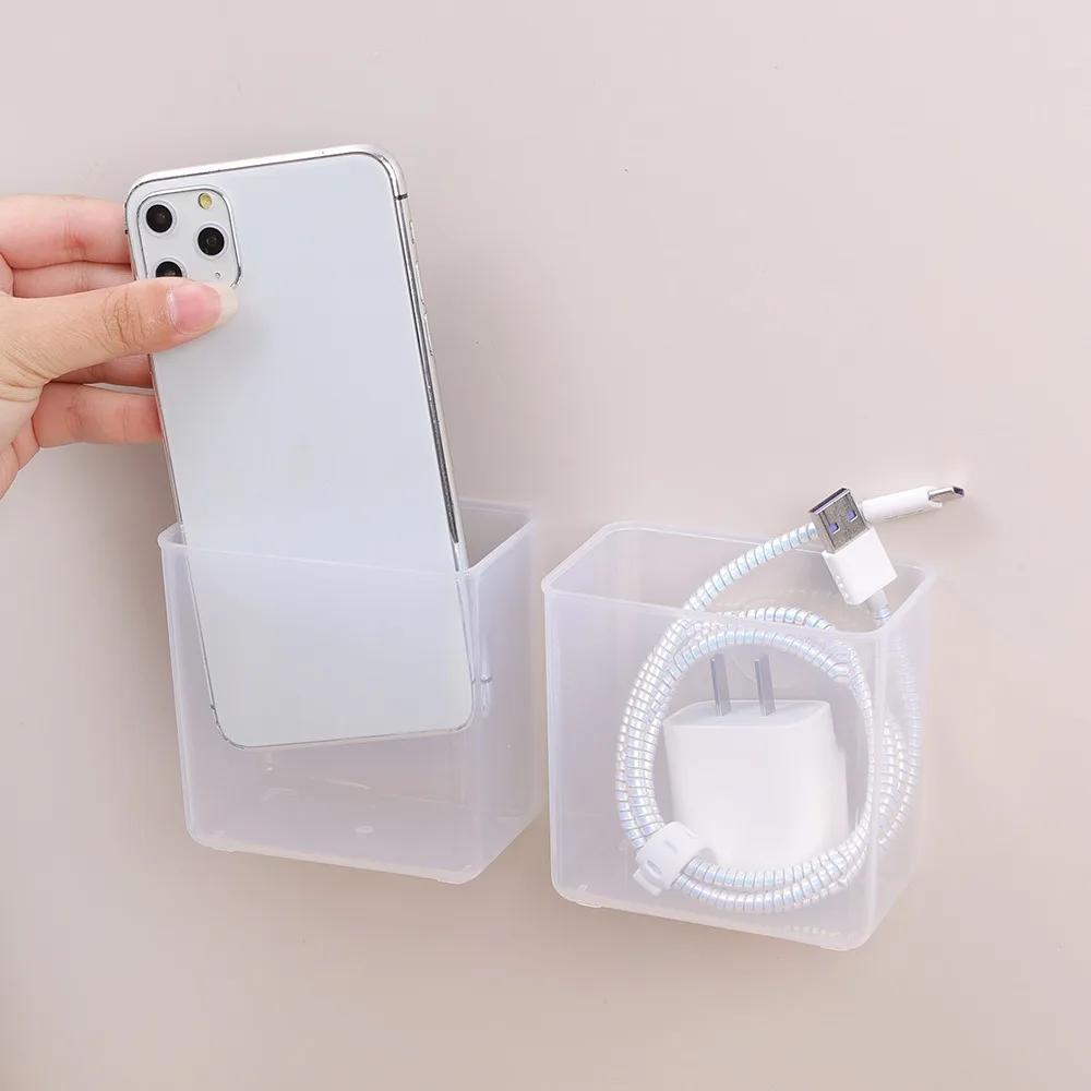 Multipurpose Storage Box Wall Mounted Plastic Collection Case for Stationery Headwear Clear Rectangular Household Organizer Box