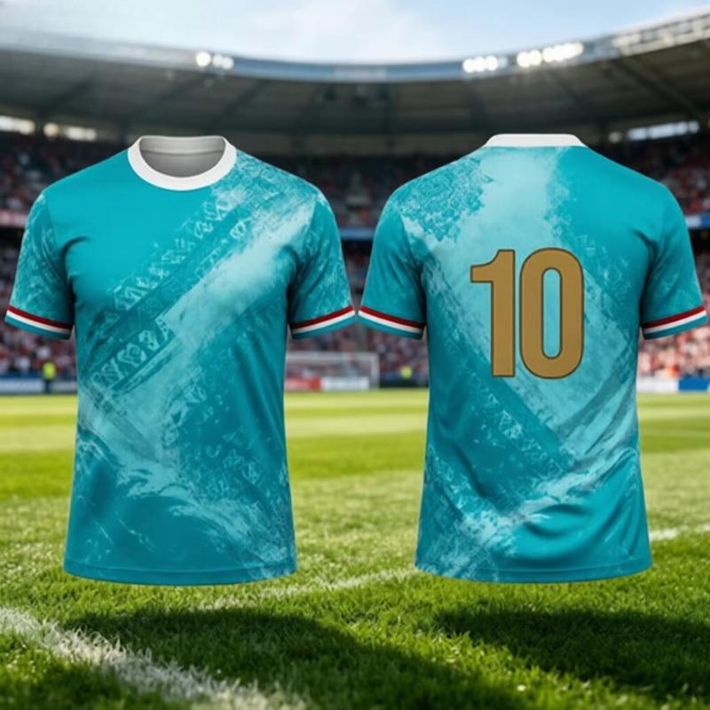 Men Sport Breathable Jersey Short Sleeve Polyester Simple Athletic T‑Shirt For Men Sports Daily Occasions