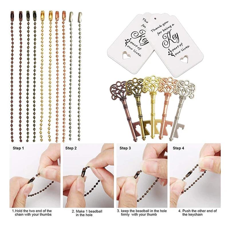 50Pcs Crown Key Bottle Opener Beer Wine Opener Wedding Favors Gifts for Guests Rustic Home  Party Decoration Gift
