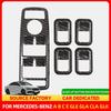 Hot Interior Mouldings Carbon Fiber Style Car Window Lift Button Frame Sticker For Mercedes Benz A B C E GLE GLA CLA GLK Class W