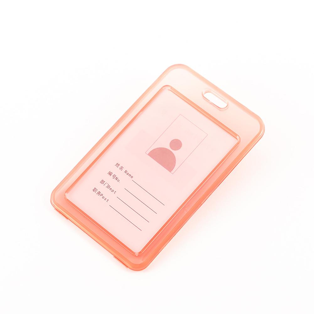 

Прозрачный держатель для удостоверения личности, двухсторонний держатель для карты из полипропилена ярких цветов, чехол для банковского проездного на автобус, канцелярские принадлежности для студентов 08