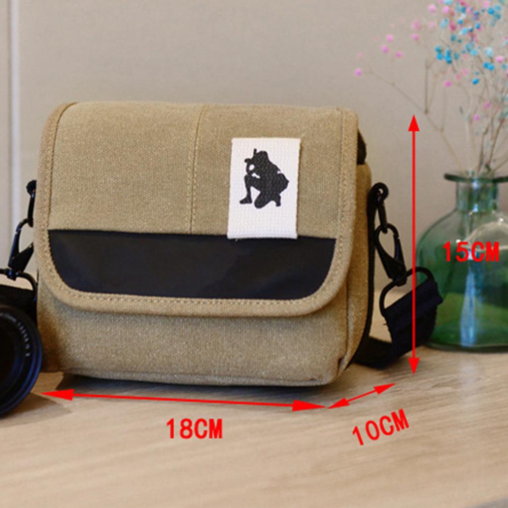 Canvas Camera Shoulder Bag For Canon R100 R10 R50 R8 R7 RP 250D 200D M200 M50 SX70 SX60 Nikon ZFC 18-55mm Lens Case Bag