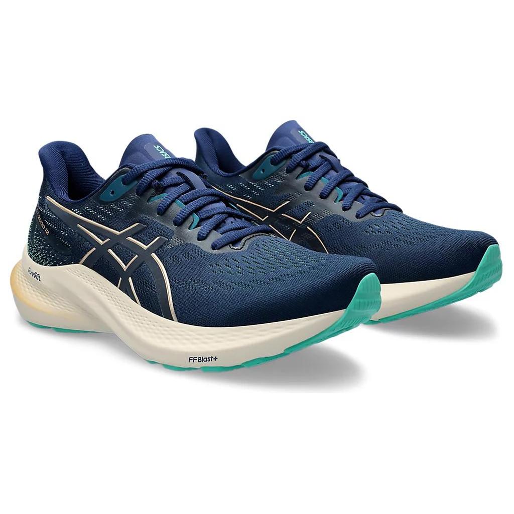 Ny Asics GT 2000 12 Blue Expanse Champagne Dame 1012B506-401