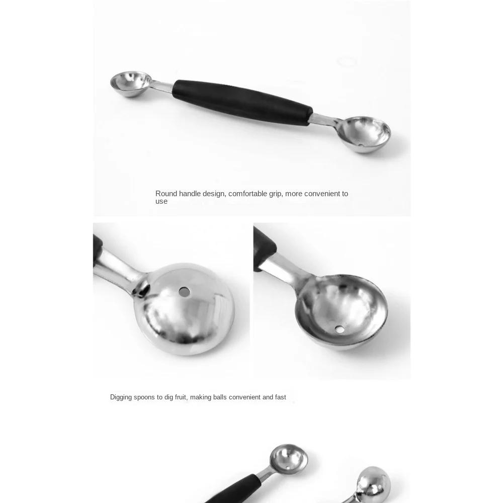 New Convenient Lazy Stainless Steel Multifunctional Watermelon Scoop, Fruit Scoop, Ice Cream Scoop Tool