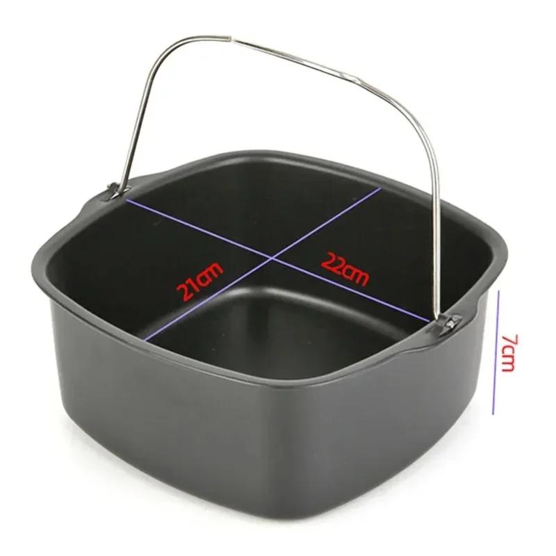 1 non-stick cake baking tray basket for baking pan, air fryer