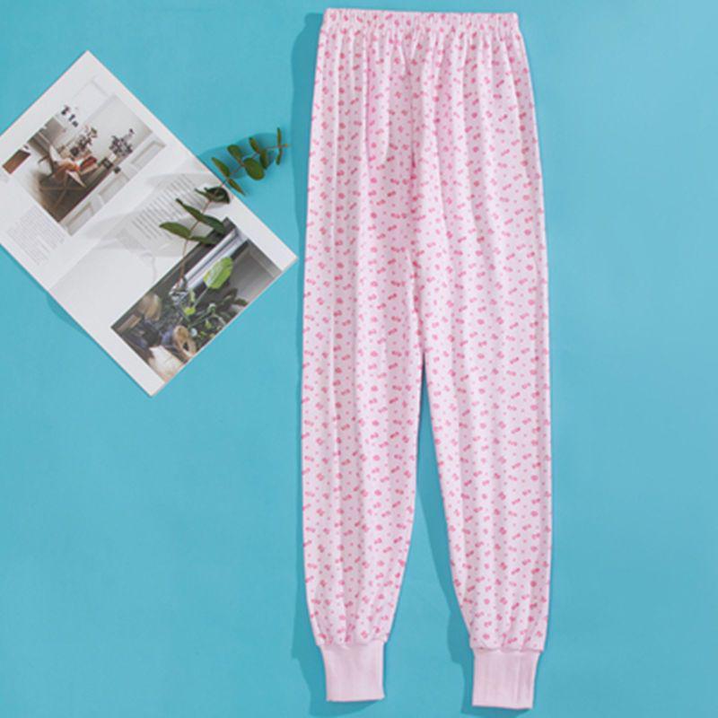 Women's Autumn Cotton Wool Floral Thread Pants Collection