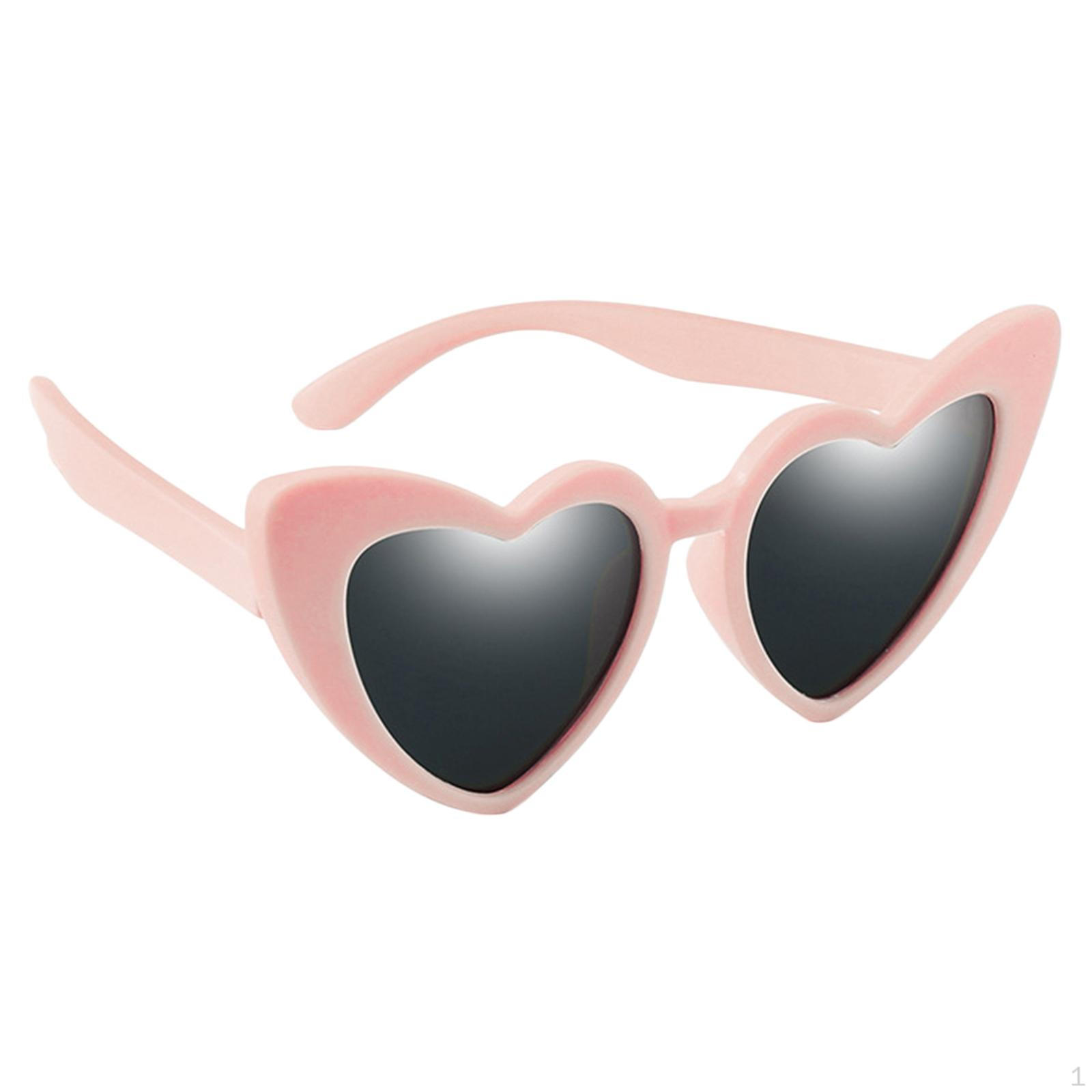 

Cute Child s Heart Shaped Polarized Sunglasses with Uv40 рожевий