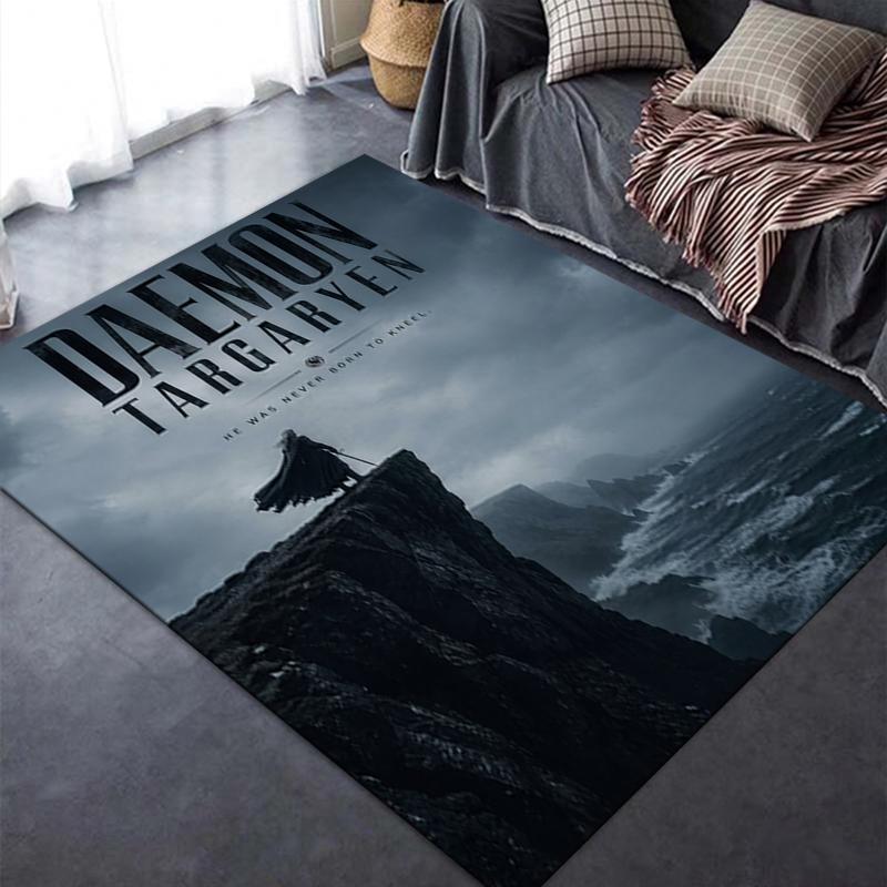 Daemon Targaryen Carpet Rug for Living Room Bedroom Home Sofa Decoration,Kids Play Non-slip Floor Mat