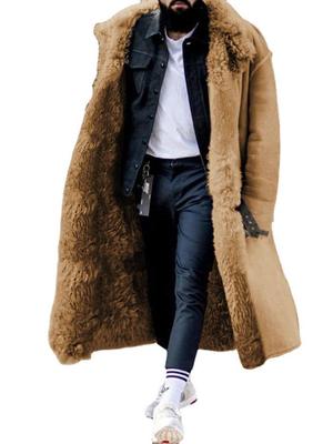 Heren Winter Nepbont Overjas - Hete Stijl, Dikke Buitenjas, 4 Kleuren, 8 Maten