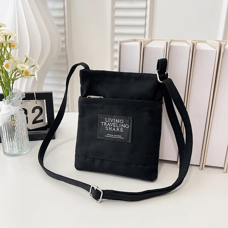 

Холщовая маленькая сумка Женская универсальная портативная сумка для мобильного телефона и мелочи Мини тканевая женская сумка через плечо Женская тканевая сумка кросс-боди