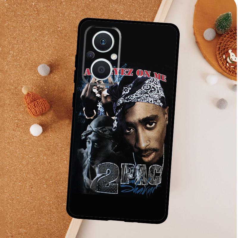 Rapper 2pac Singer Tupac Phone Case For OPPO Reno 11 F 13 12 F 8T 7 8 10 Pro OPPO Find X8 X6 Pro X3 X5 Lite Cover