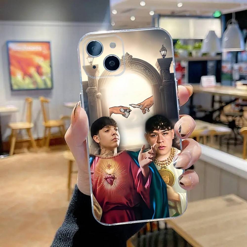 Singer Junior H Mexico Phone Case For iPhone 16,15,14,13,12,11 Pro,Max,Plus,X,XS,XR,SE,Mini Transparent Silicone Soft iPhone15