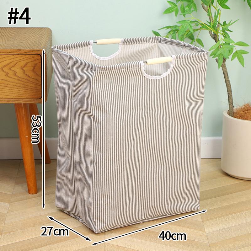 Wasserdichter Wäschekorb aus Baumwolle und Leinen, Körbe für schmutzige Kleidung, Wäsche-Organizer, faltbare Aufbewahrungstasche für Kleinigkeiten, faltbarer Wäschekorb