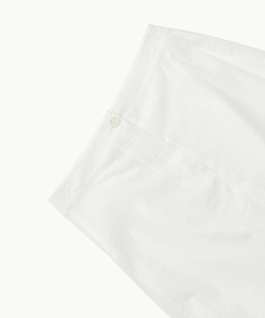 Amomento Sheer Long Skirt_White