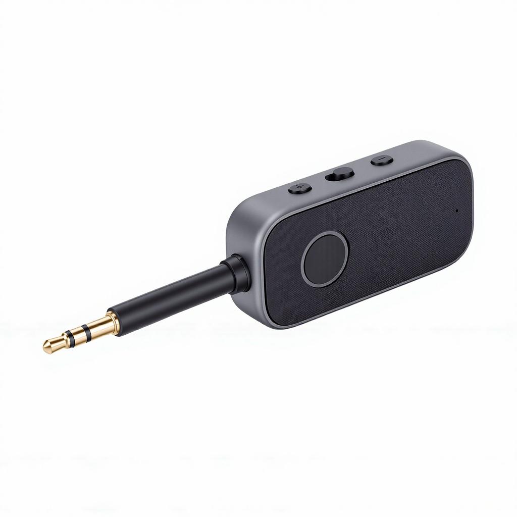 Bluetooth Car Adapter Bluetooth 6.0 2 in 1 Dual Connection AUX Hands Free Calling Wireless Car Sound Adapter