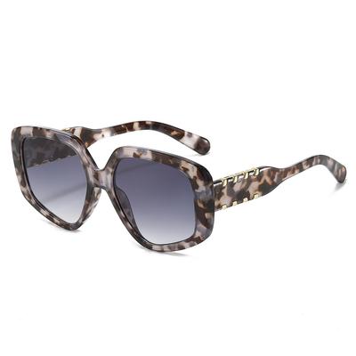 Luxury Tortoiseshell Gradient Oval Women Sunglasses UV400 Jelly Color Metal Ring Design Personality Men Sun Glasses