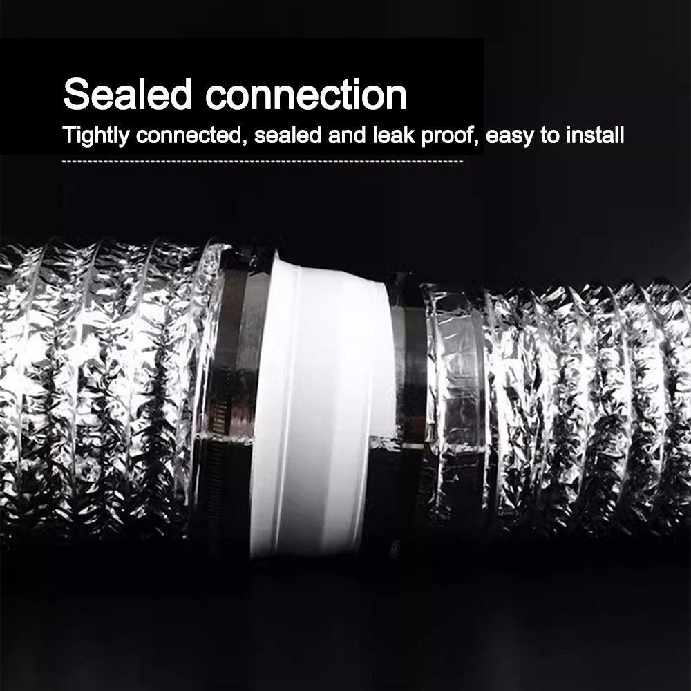 Sealed Connection Duct Reducer Adapter Plastic Ventilation Duct Converter Universal