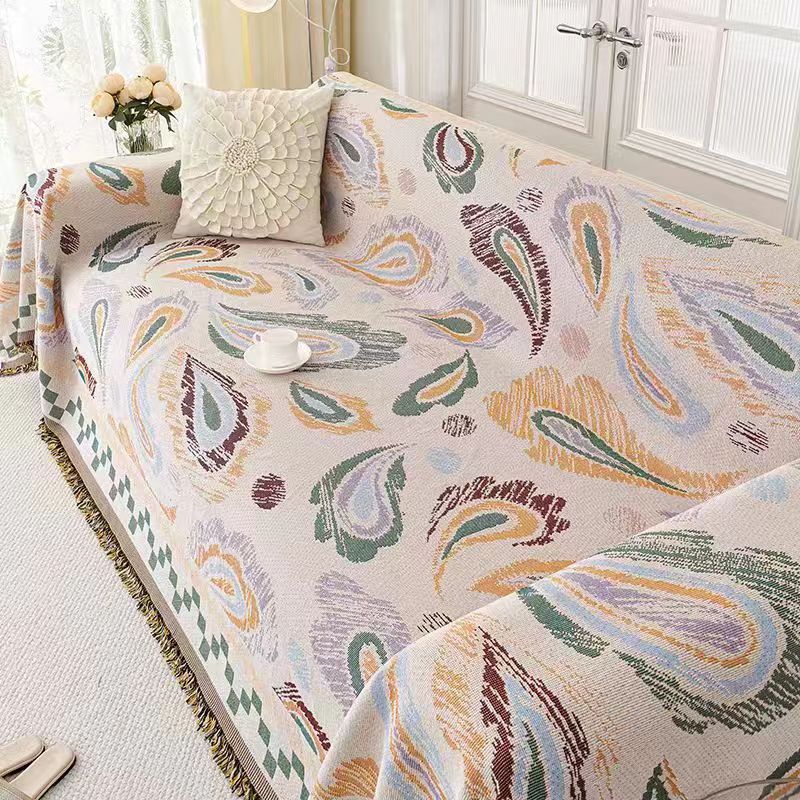 Amerikanischer Retro-Pastoralstil Einteiliger Sofabezug Staubdicht Rutschfest Dekoration Zuhause Sofa Handtuch Sommer Universelle Sofabezüge