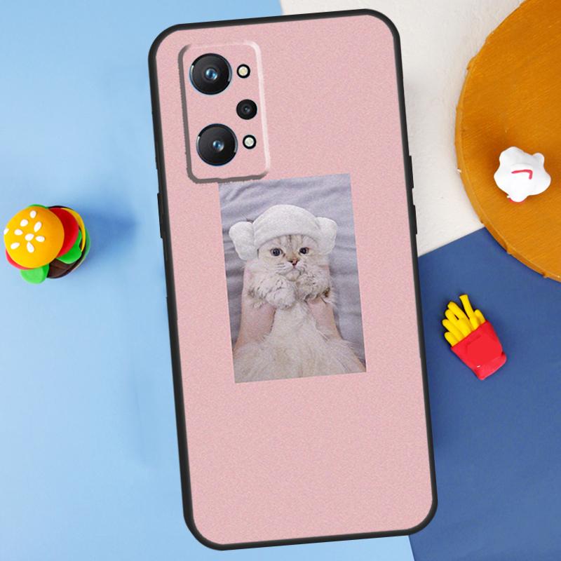Pink Aesthetic Cute Cat Animal For Realme GT7 Pro GT 6T 6 5 C67 C61 C55 C53 C51 C21Y C25S C75 10 11 12 13 14 Pro Plus Case