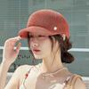 Japanese British Style Spring Summer Beret Hat For Women Luxury Brand Designer Straw Hat Breathable Sun Hat Visors Travel Caps