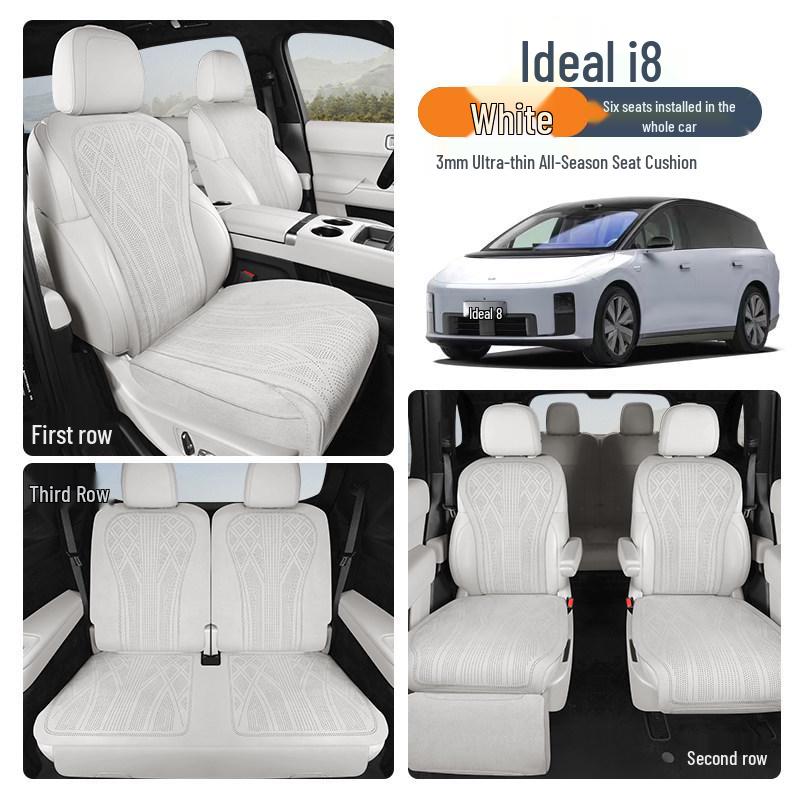 Ideal I8 Car Seat Cushion - All-Season, Universal Fit, Breathable Perforated Suede