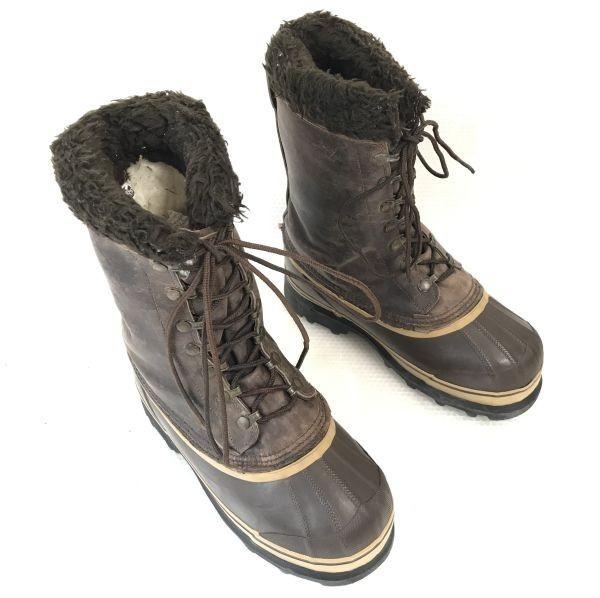 Canada Made Vintage/SOREL/Leather Snow Boots/6/22.5-23.5/Brown/Waterproof/For Snow Work(USED)