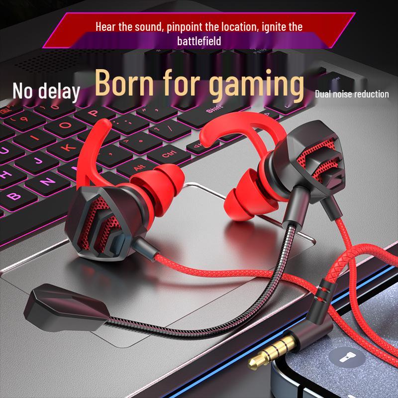 Cross-border Wired Gaming Earbuds with Mic for Mobile, PC & PUBG