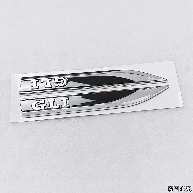 1Pair Car Side Fender Emblem Sticker GTI Polo Golf Passat Tiguan Arteon Touareg Taigo Bora Jetta Decoration