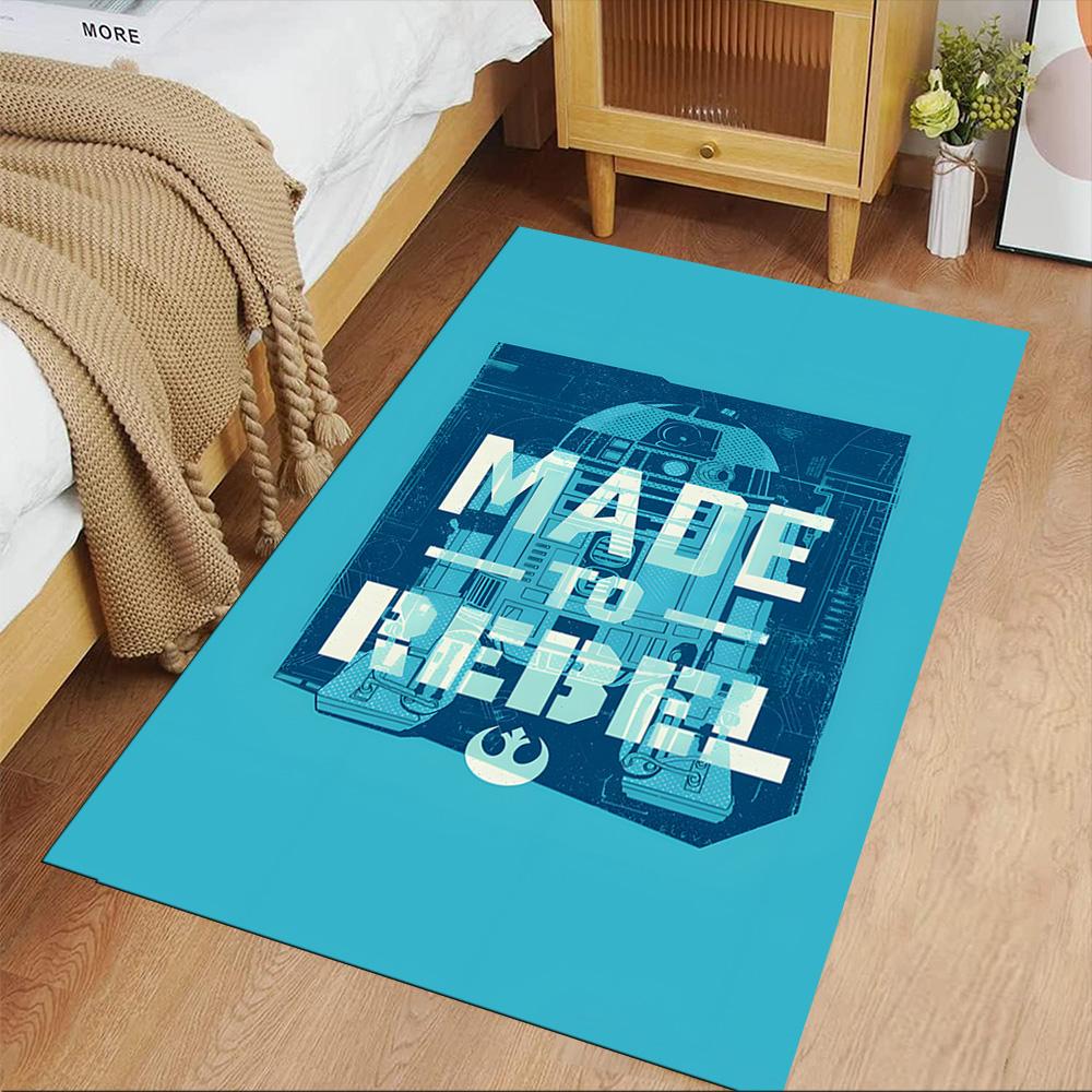 Star Wars Area Rug Design for Foyer Game Room Outdoor Entryway Antislip Carpet Anime Office Decor Perfect Birthday Christmas Gift Idea