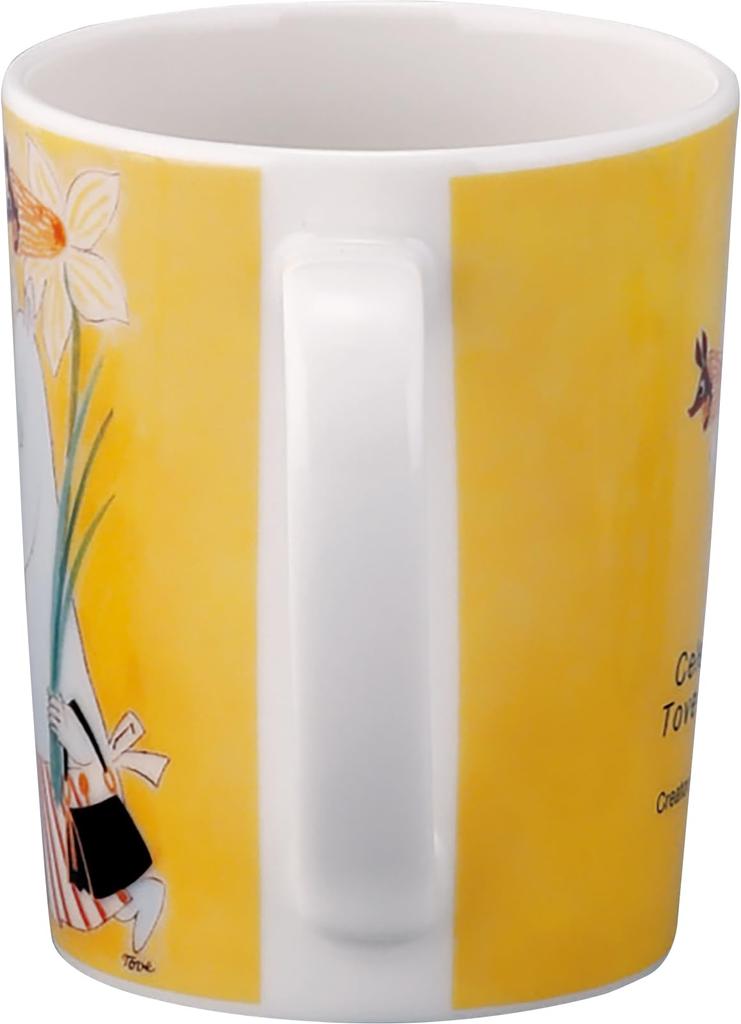 Moomin Tove Jansson Artwork Celebrating Moomin Papa Moomin Scandinavian Mug, 350ml, & Mama, Tableware, Goods, Yellow, MM8007-11