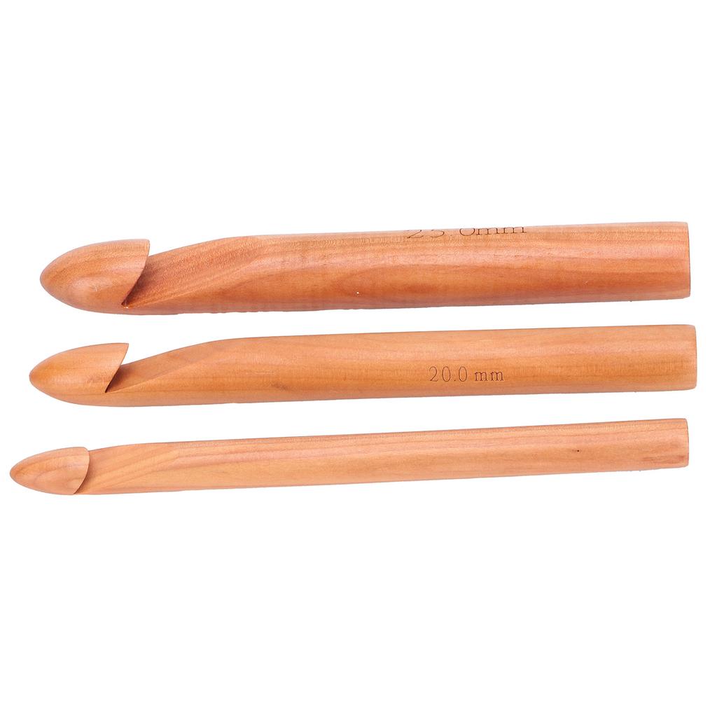Bamboo Crochet Hook Handcrafted Knitting Needles Yarn Craft 20cmCelsius7.9in Large Crochet Hooks
