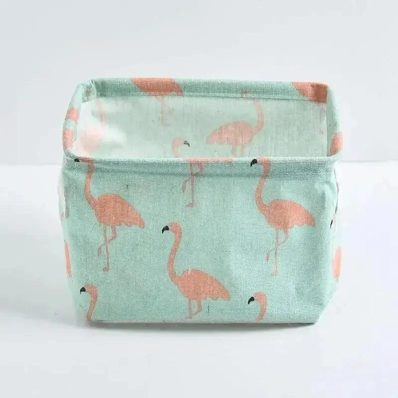 

1 шт. Бавовняна лляна тканина Водонепроникна настільна коробка для зберігання різноманітних речей Кошик Косметична іграшка Органайзер Нижня білизна Шкарпетки Сумка для зберігання одягу